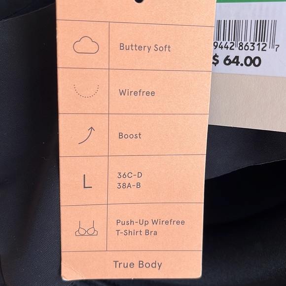Push-Up Wirefree T-shirt True Bra, size Large - Picture 4 of 9